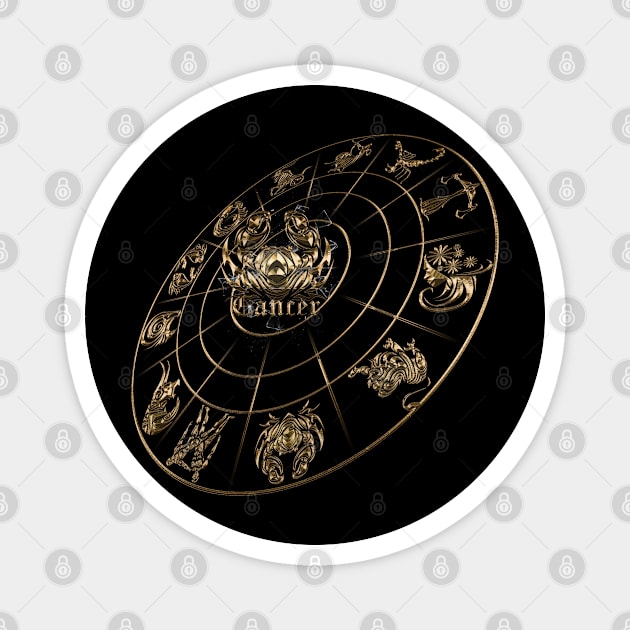 NEW Cancer 3D zodiac 12 in 1 gold edition Magnet by INDONESIA68